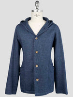 Kiton Blue Virgin Wool Silk Linen Shirt Luca