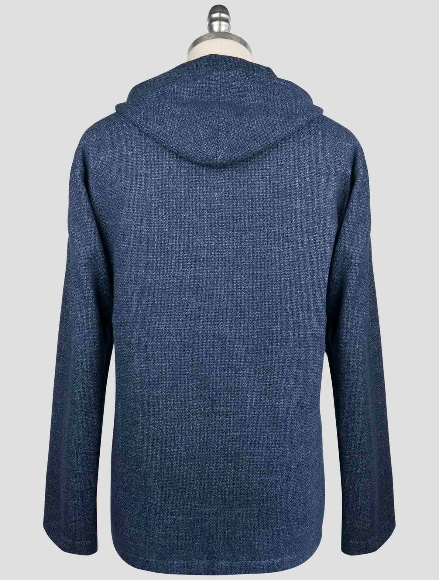 Kiton Blue Virgin Wool Silk Linen Shirt Luca