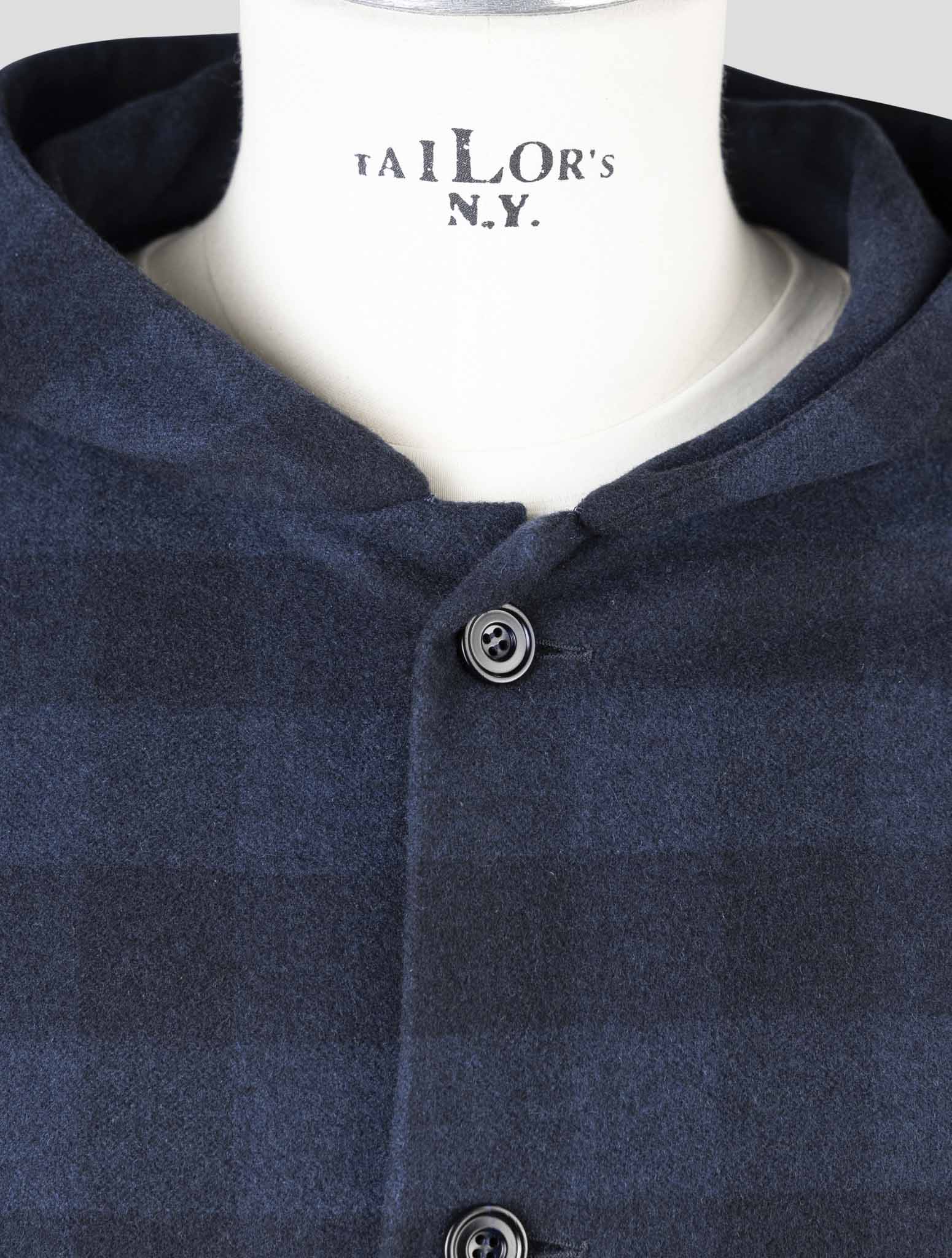 Kiton Blue Cashmere Shirt Luca