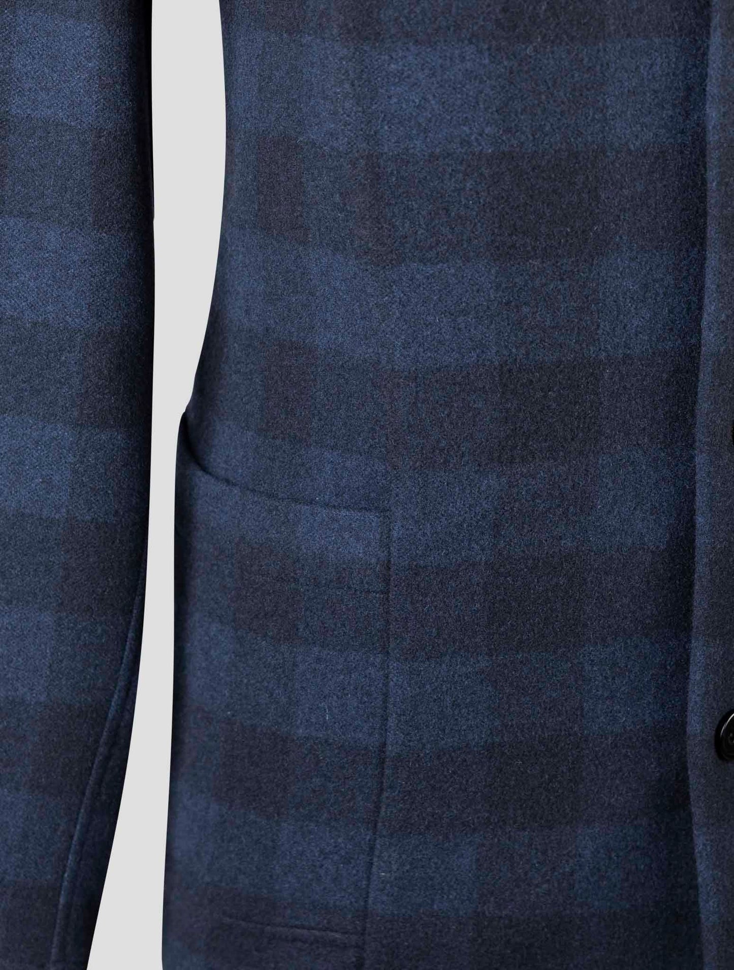 Kiton Blue Cashmere Shirt Luca