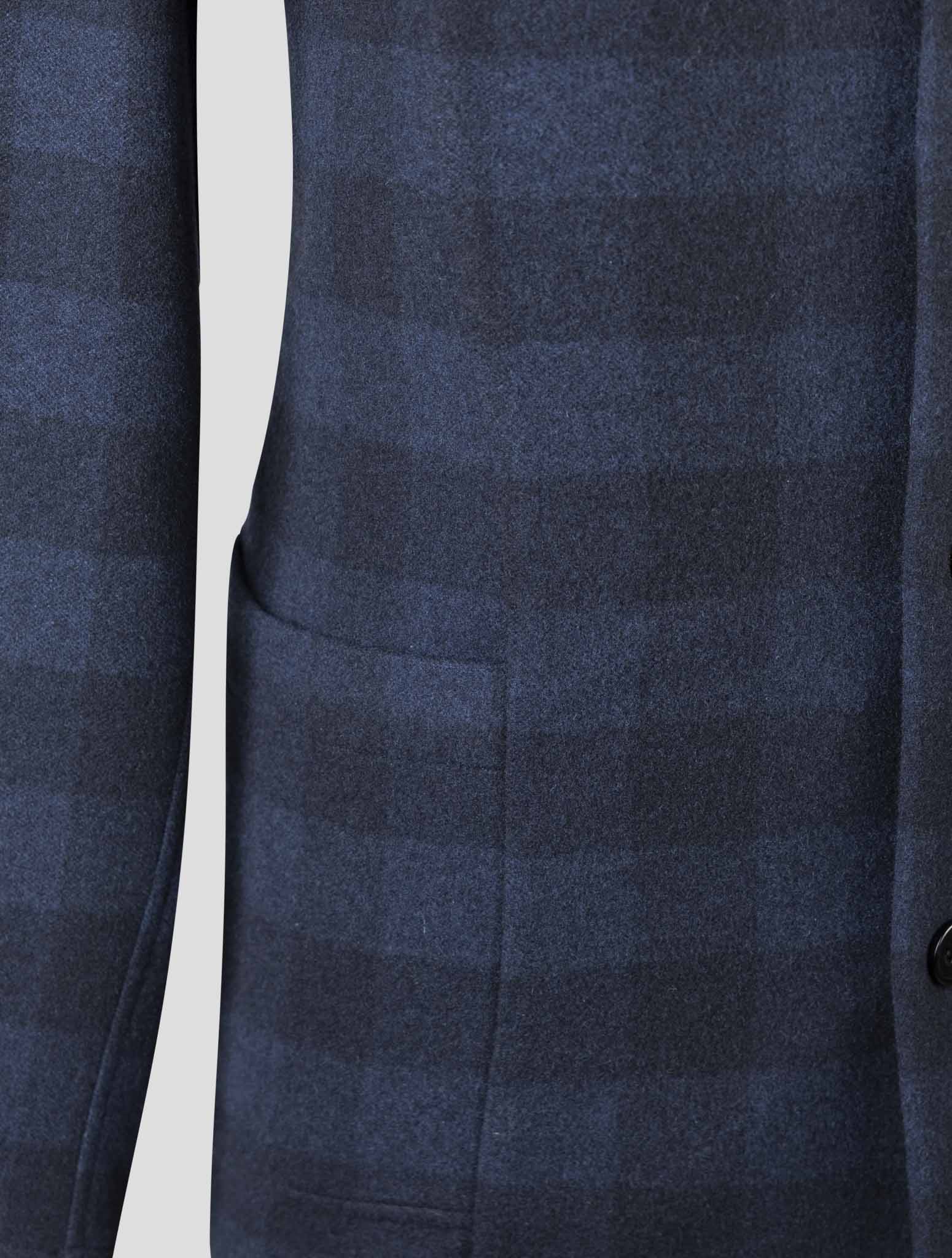 Kiton Blue Cashmere Shirt Luca