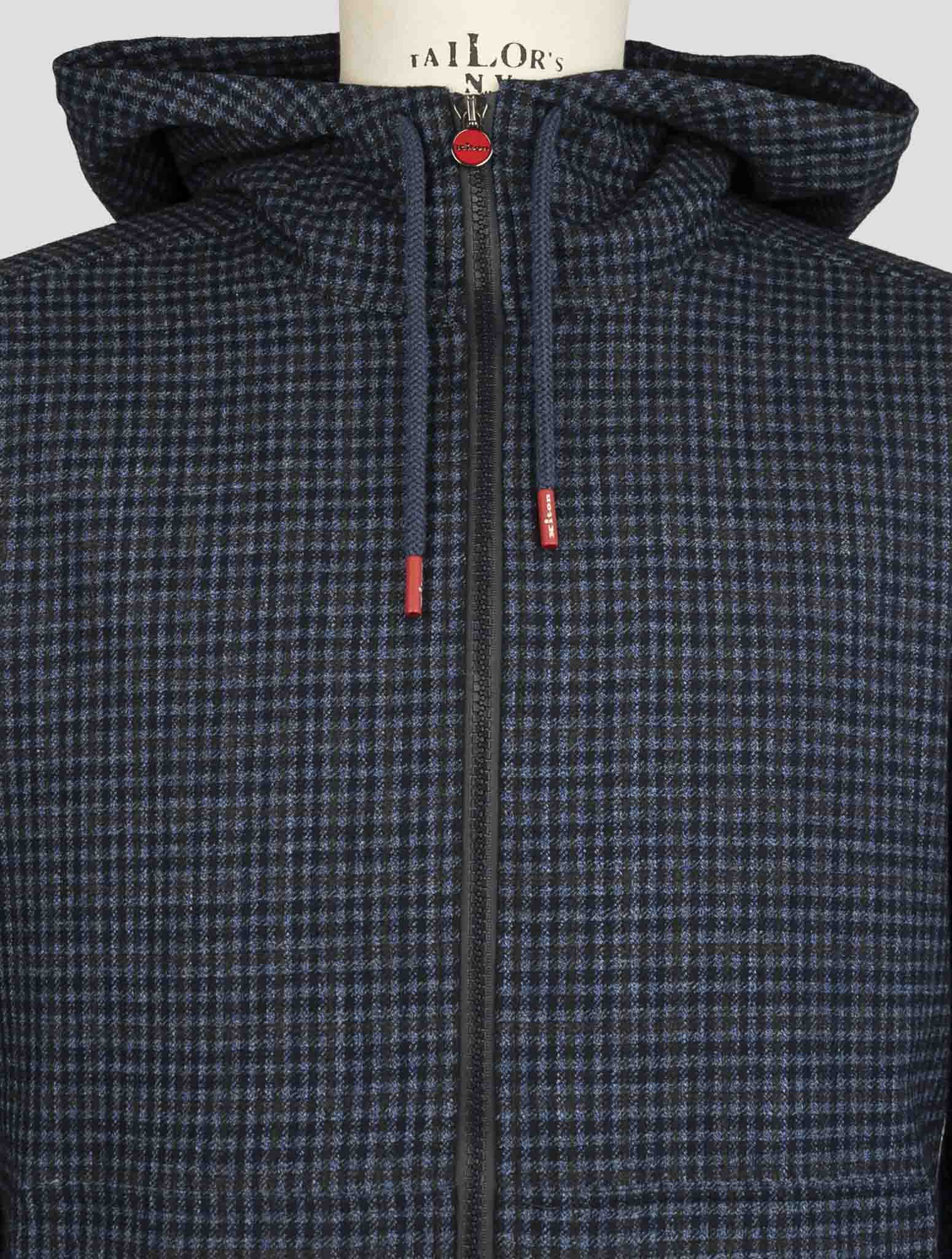 Kiton Blue Virgin Wool Silk Linen Shirt Umbi