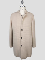 kiton Beige  Cashmere Mink Fur Overcoat
