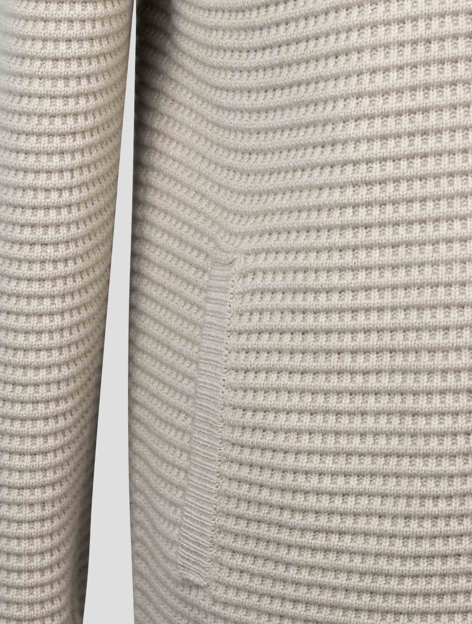 kiton Beige  Cashmere Mink Fur Overcoat