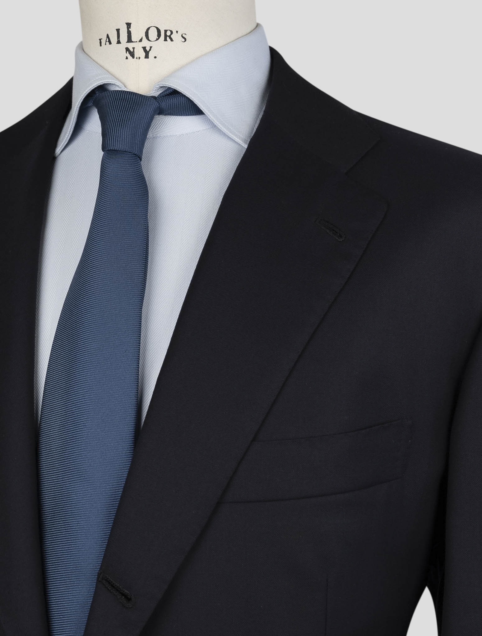 Kiton Blue Wool 14 Micron Suit