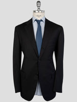 Kiton Black Wool 150's Diamante Blue Suit