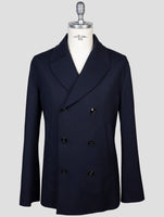 Kiton Blue Wool Pa Blazer