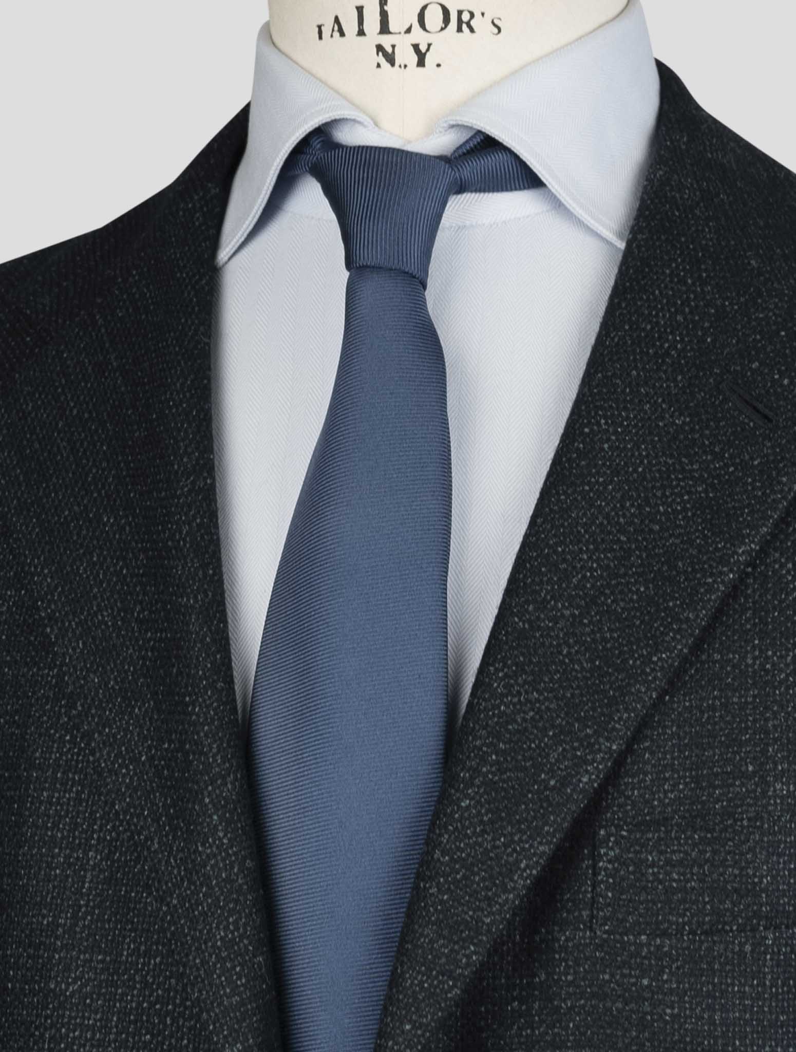 Kiton Blue Cashmere Wool Silk Blazer