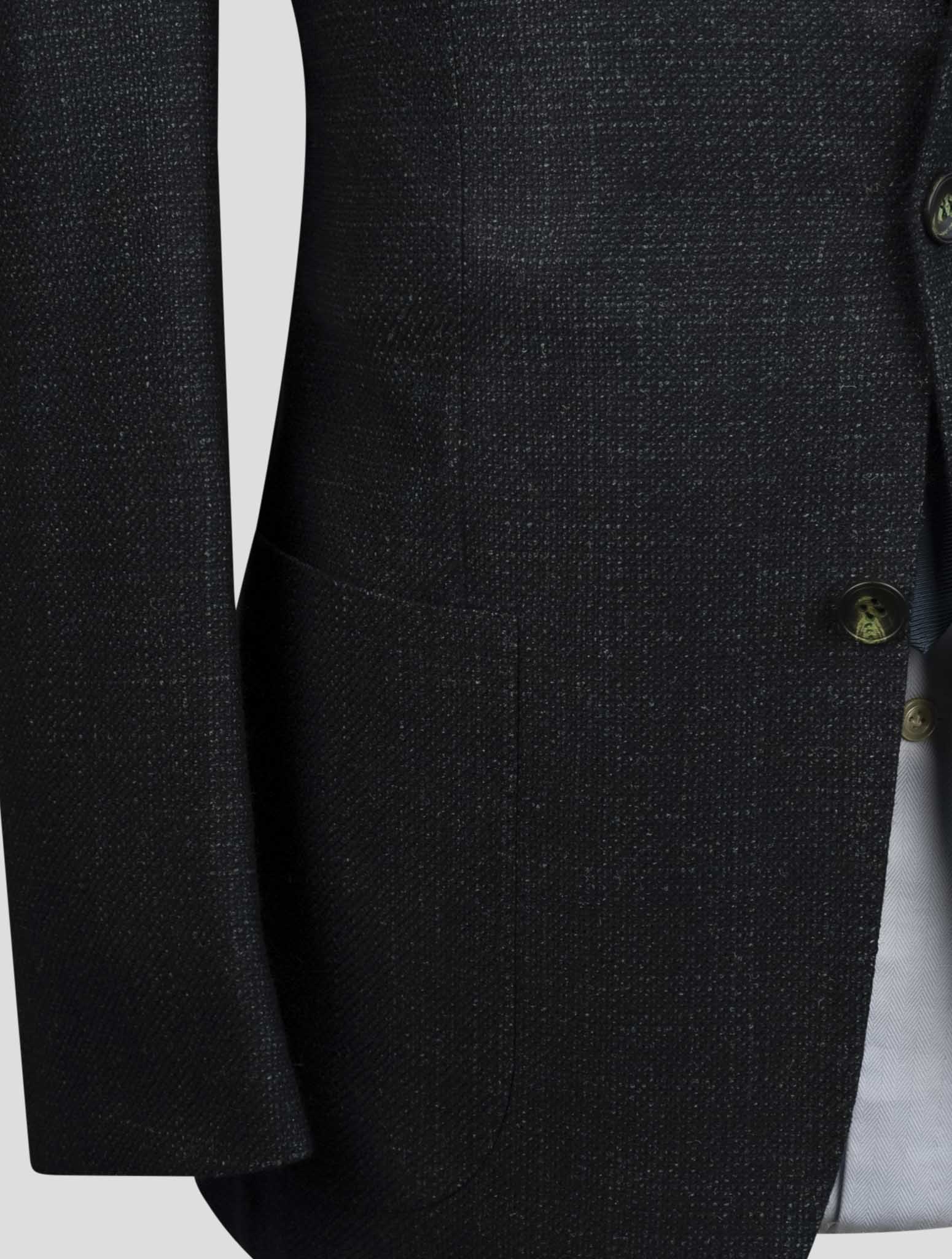 Kiton Blue Cashmere Wool Silk Blazer