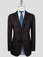 Kiton Brown Blue Cashmere Blazer