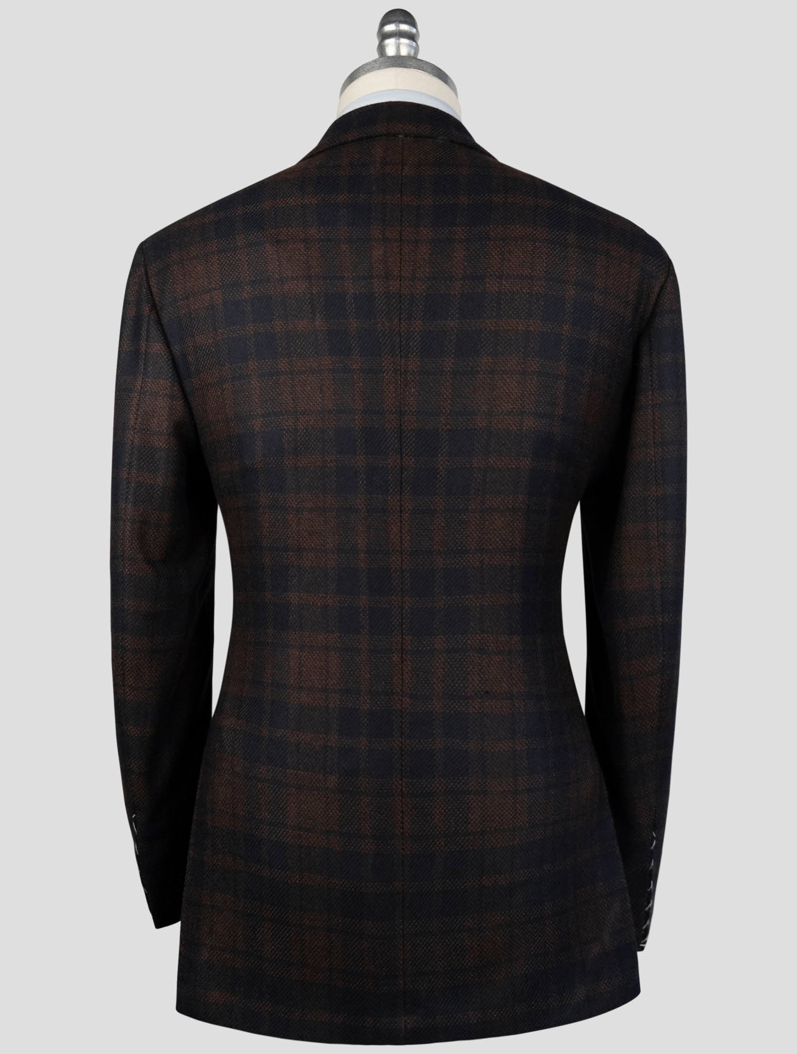 Kiton Brown Blue Cashmere Blazer