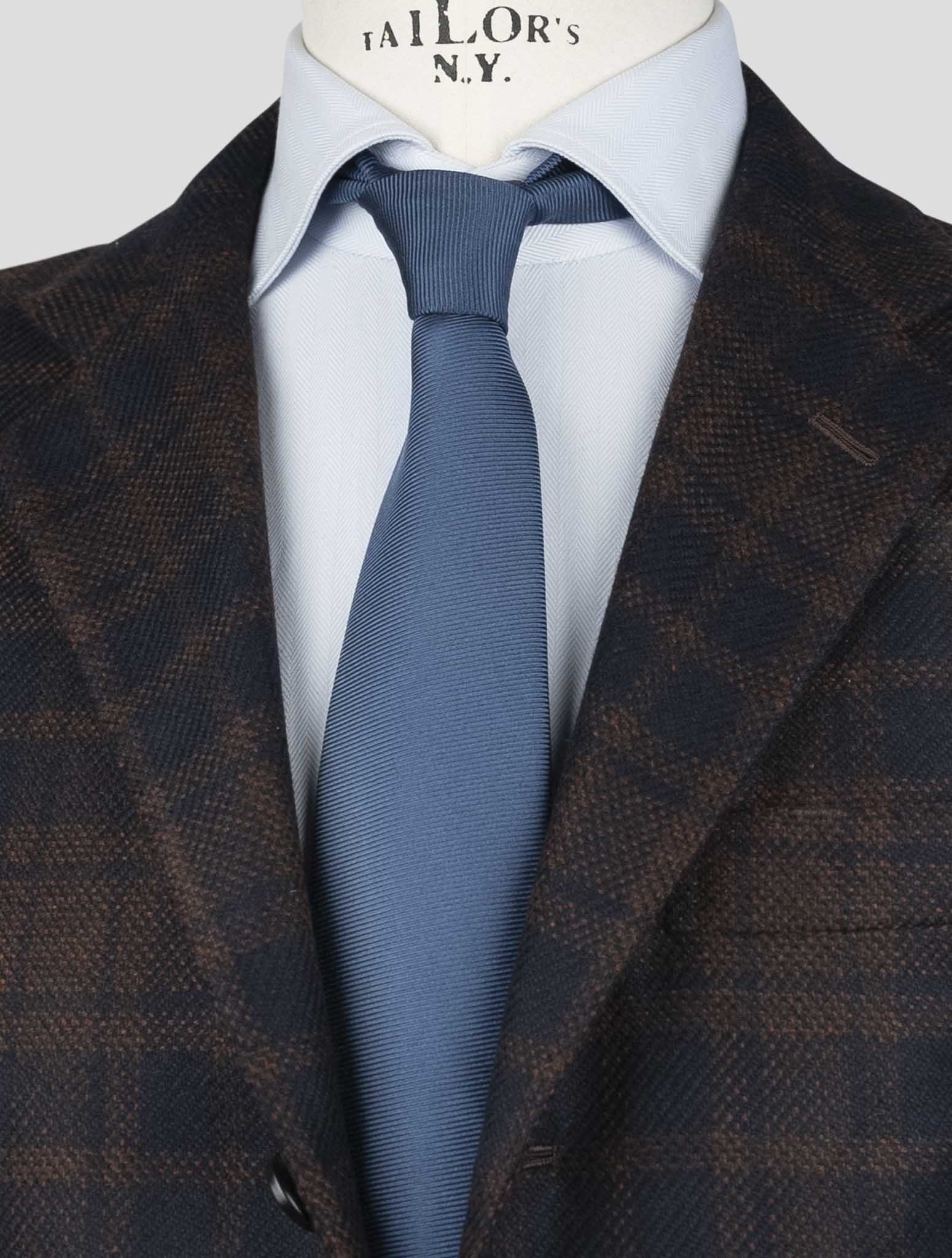 Kiton Brown Blue Cashmere Blazer