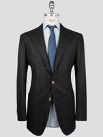 Kiton Brown Blue Cashmere Blazer