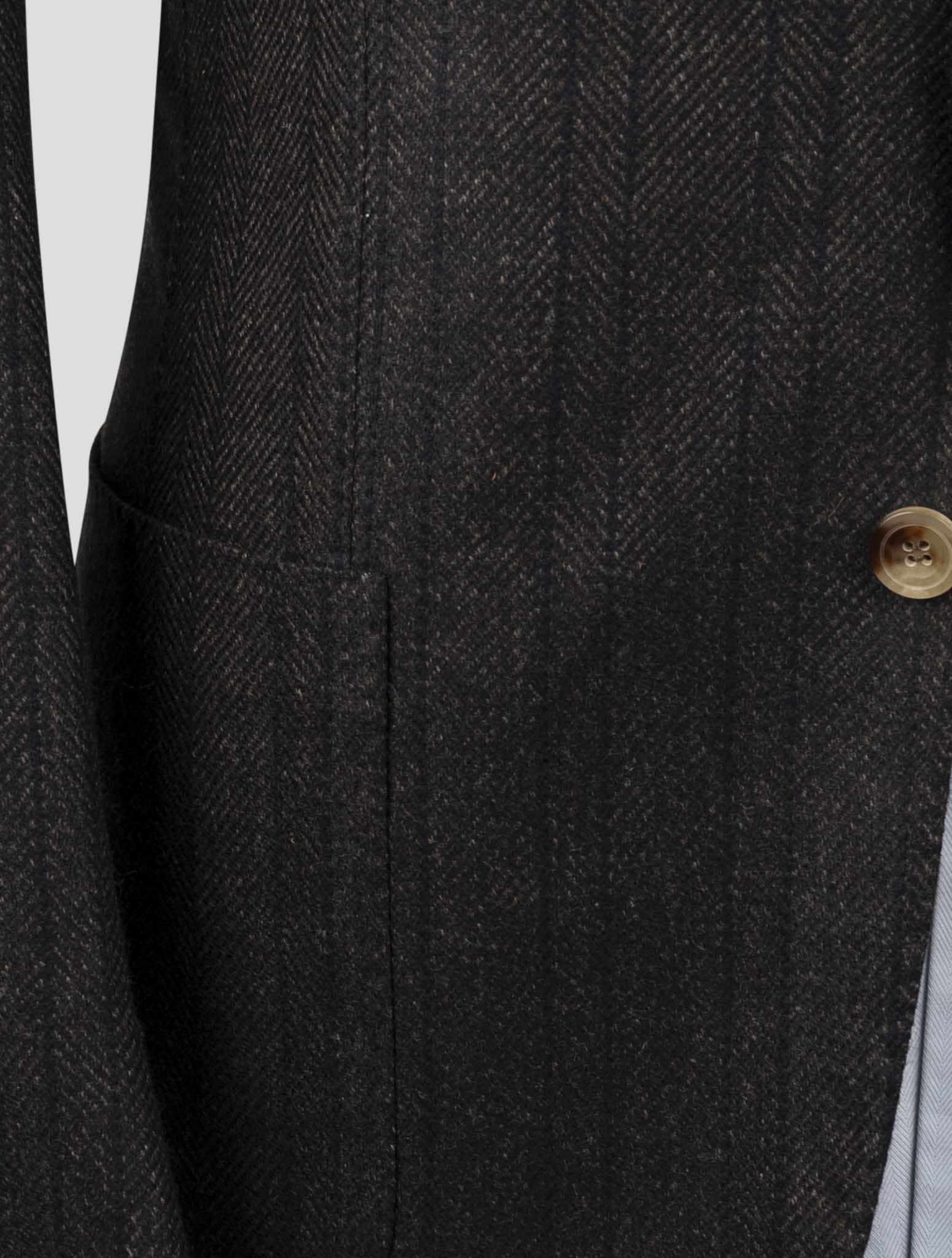 Kiton Brown Blue Cashmere Blazer