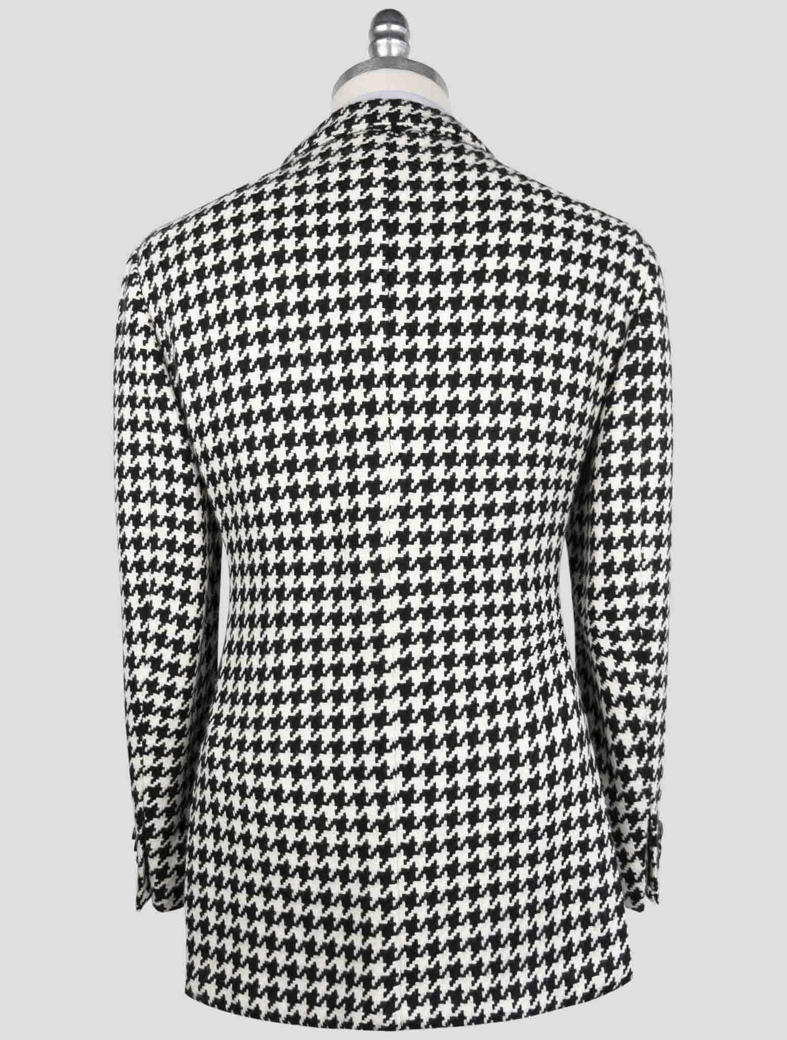 Kiton Black White Cashmere Blazer