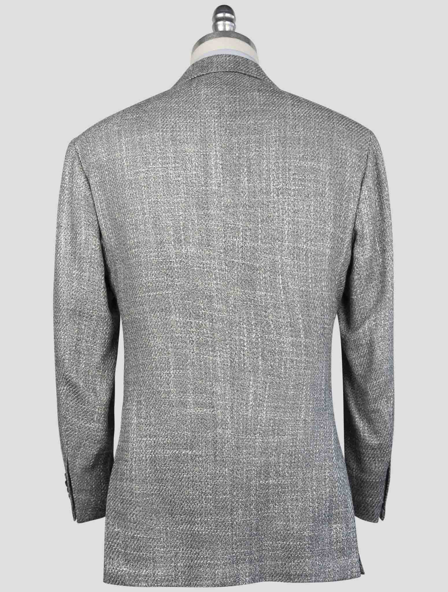 Kiton Gray Silk  Cashmere Wool Blazer