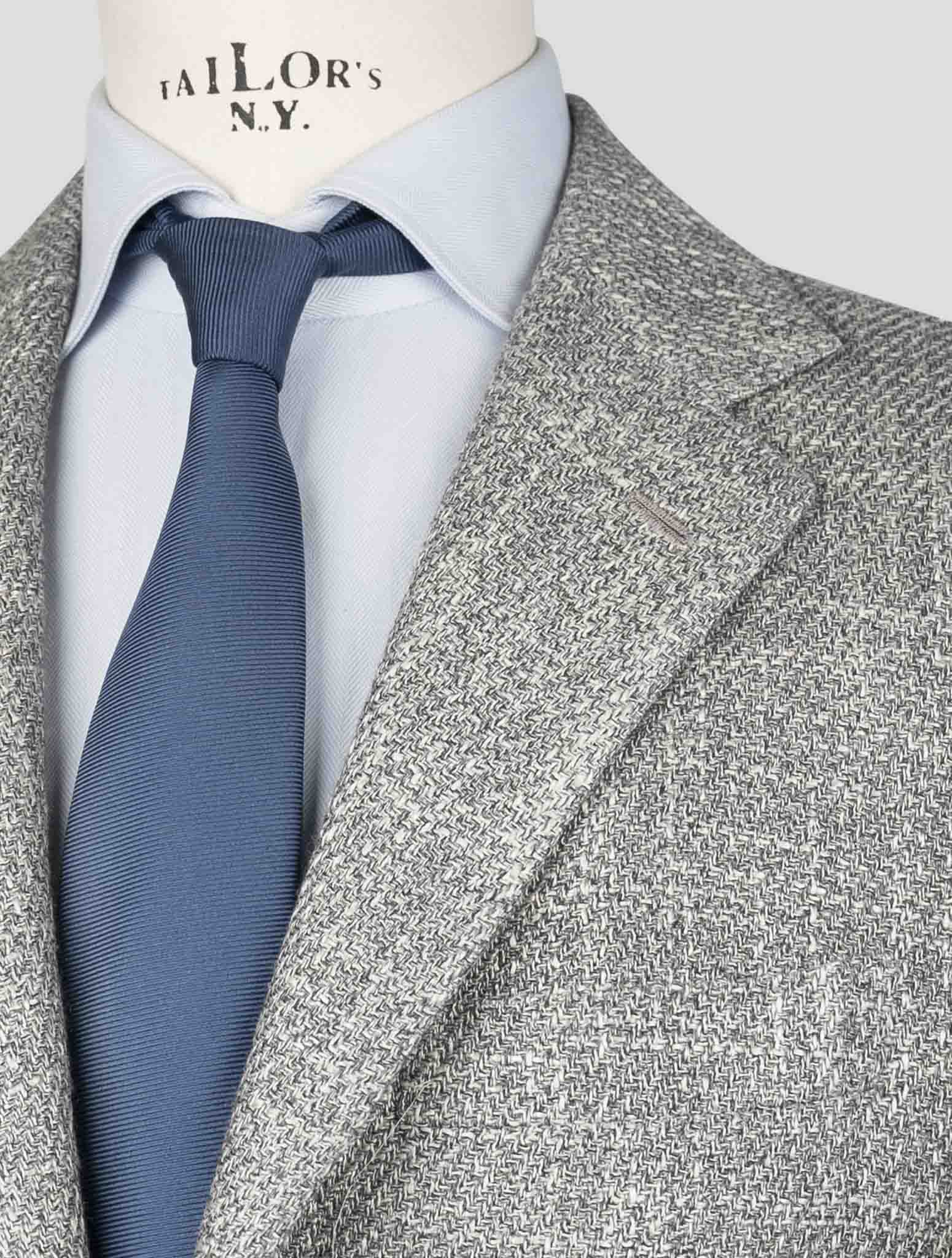 Kiton Gray Silk  Cashmere Wool Blazer