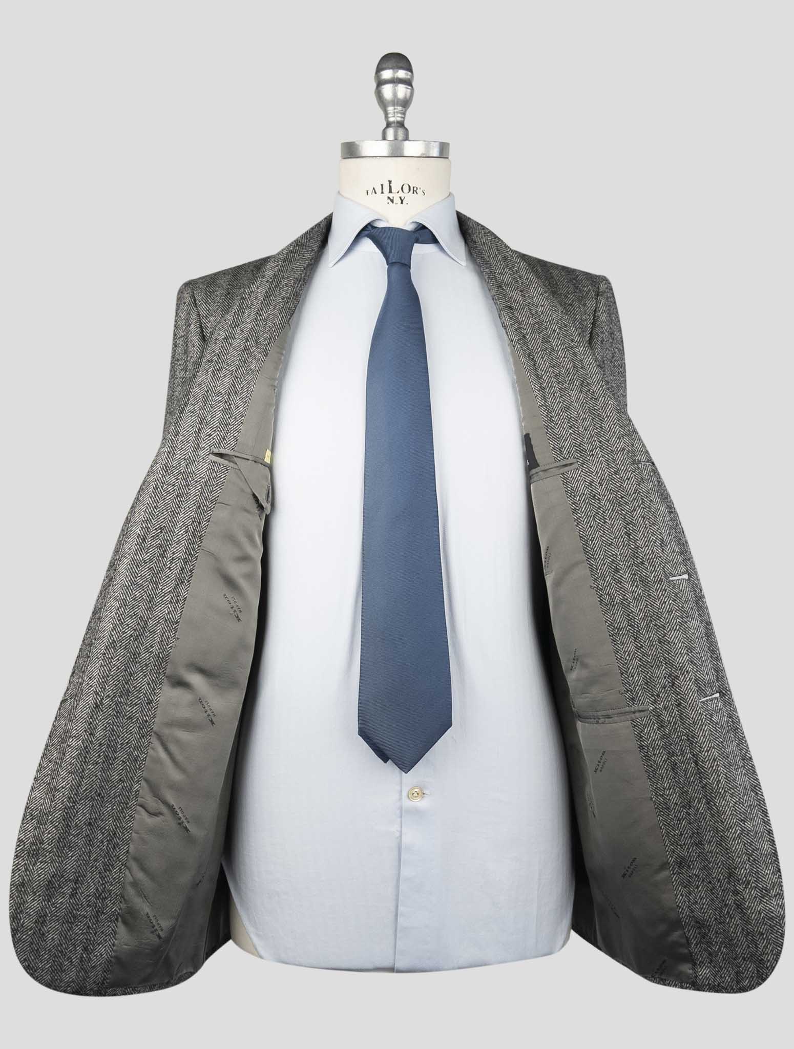Kiton Gray Cashmere Blazer