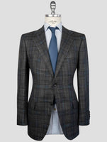 Kiton Dark Gray Cashmere Silk Virgin Wool Blazer
