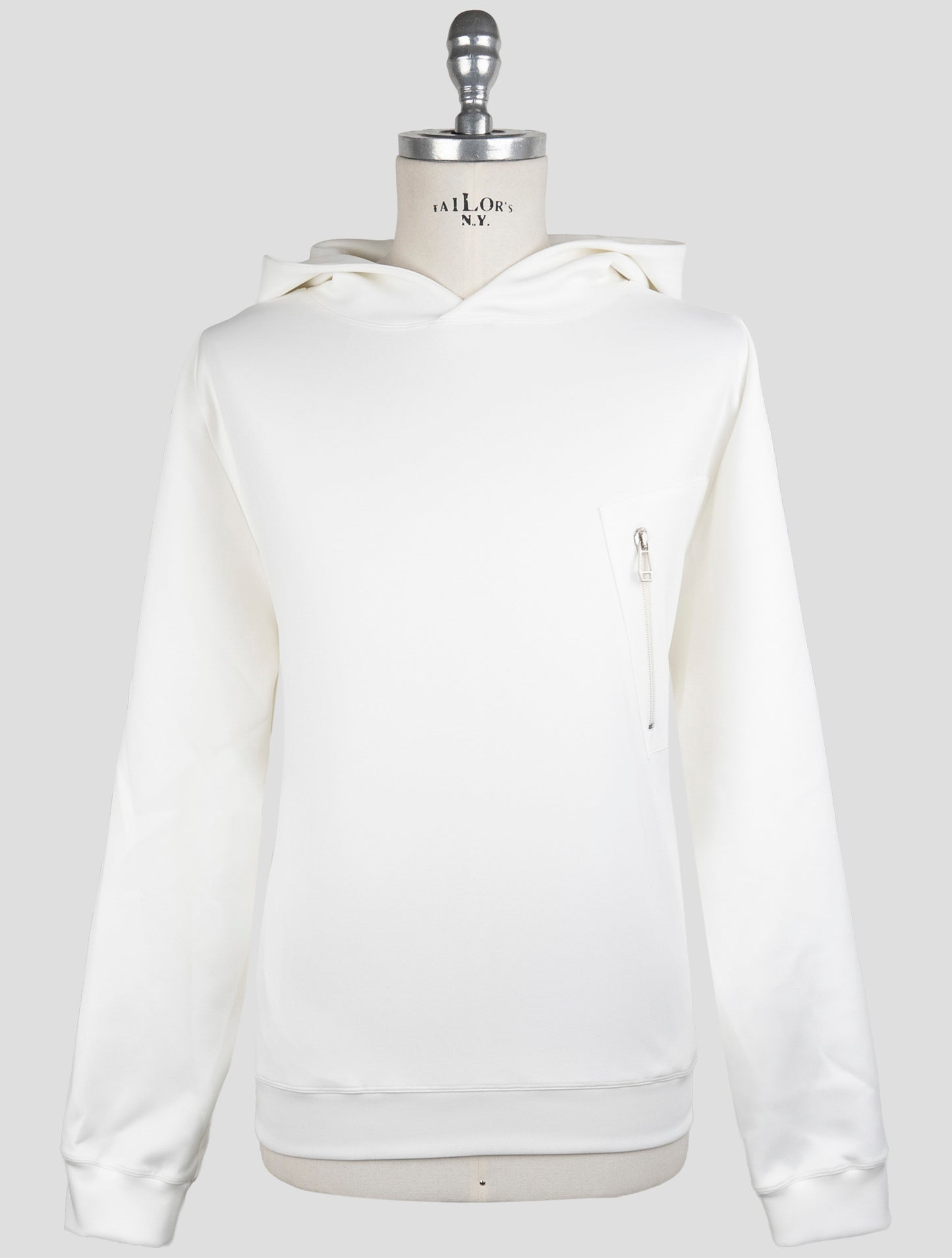 Kiton White Pl Ea Sweater Hoodie