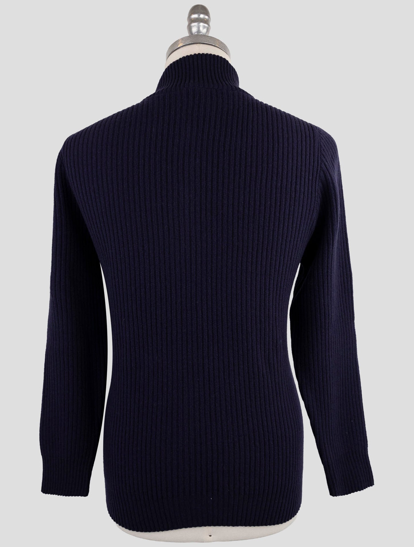 Kiton Blue Wool Sweater Cardigan