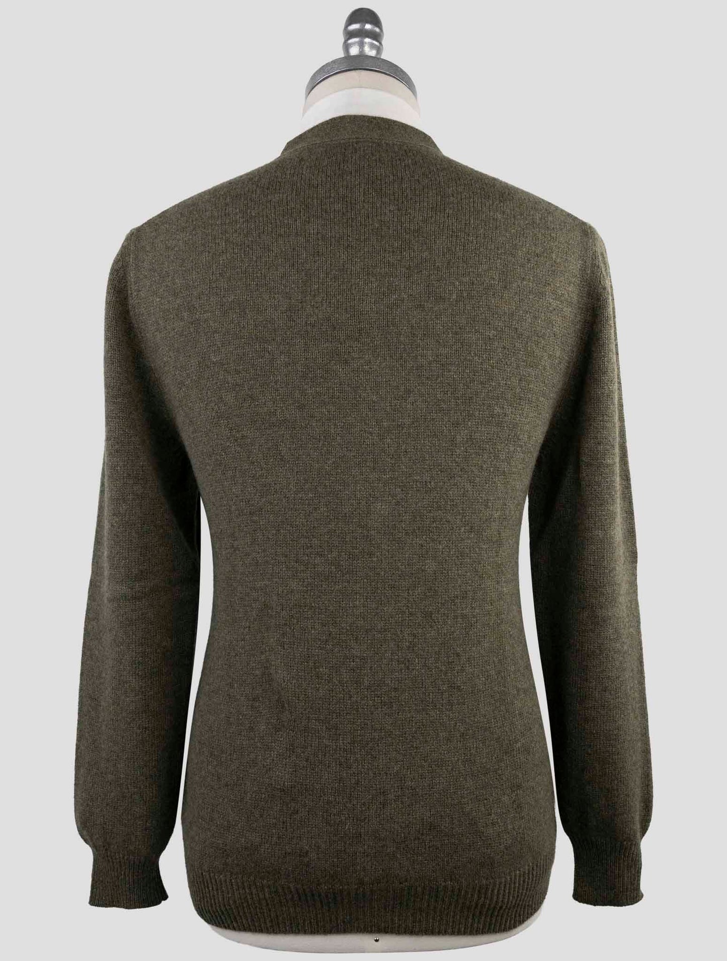 Kiton Green Cashmere Sweater Cardigan