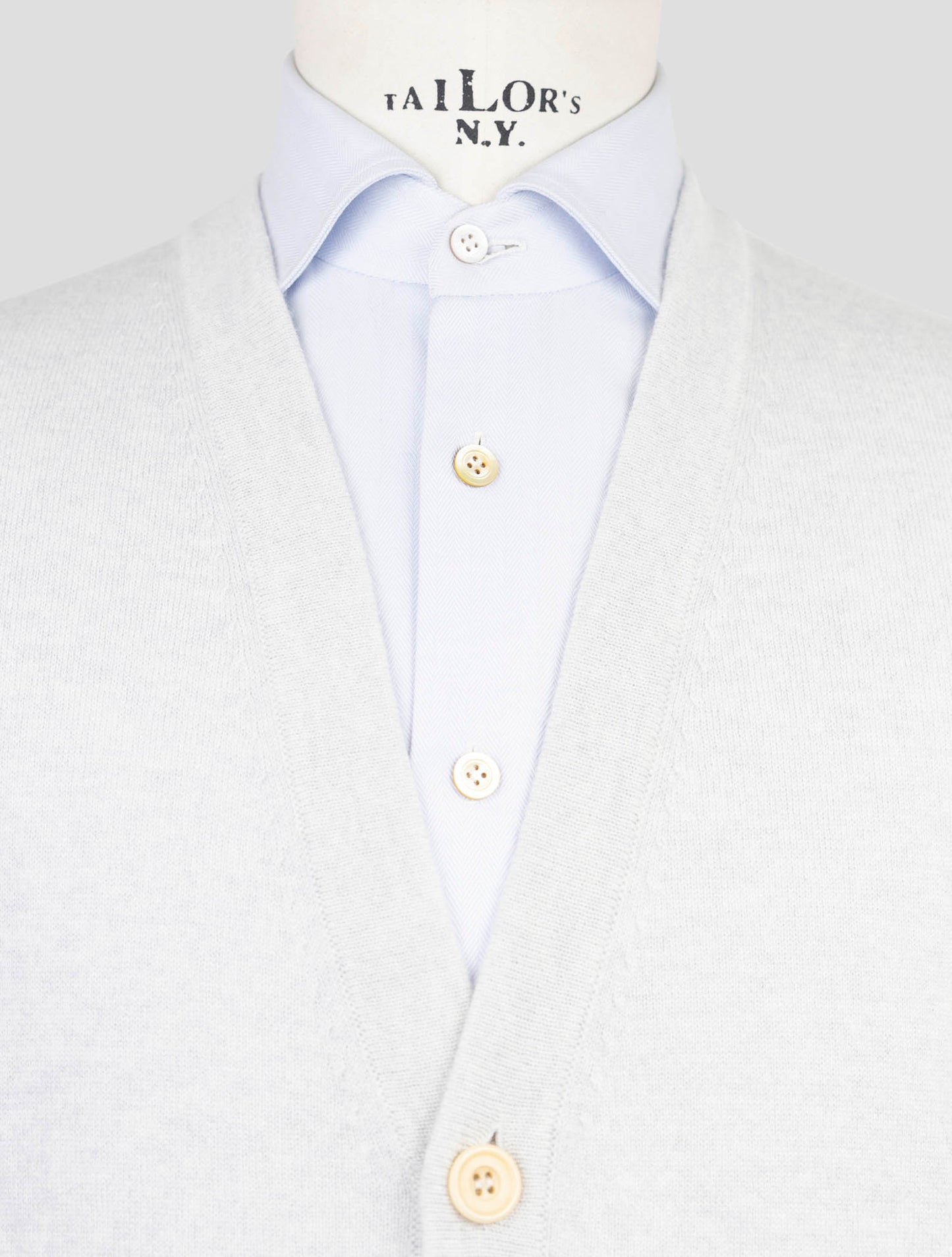 Kiton Gray Cashmere Sweater Cardigan