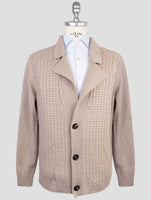 Kiton Beige Cashmere Sweater Cardigan
