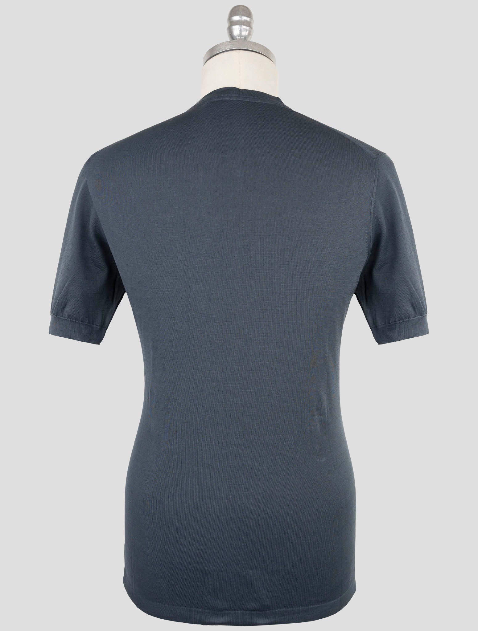 Kiton Blue Cotton T-Shirt
