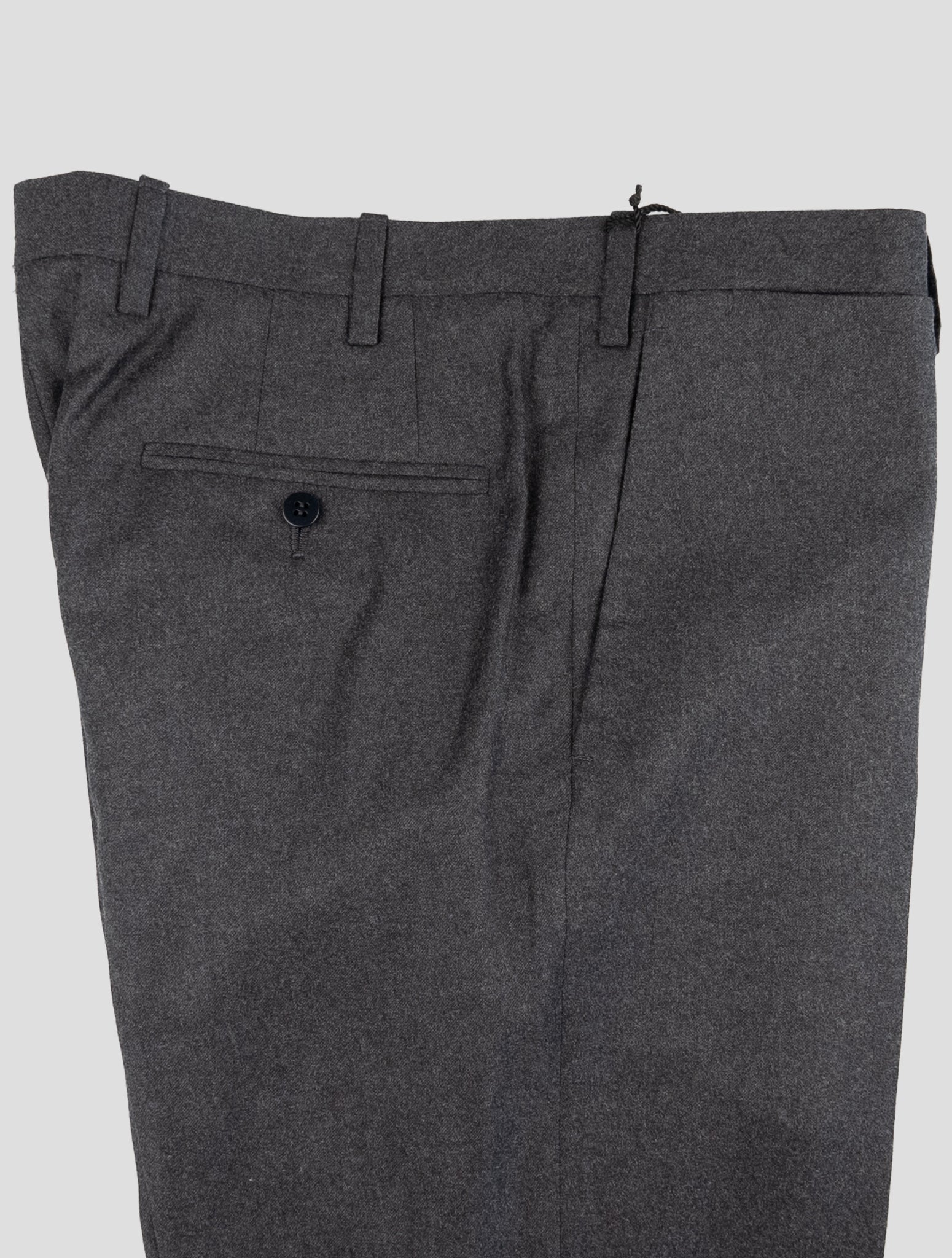 Kiton Gray Wool Dress Pants