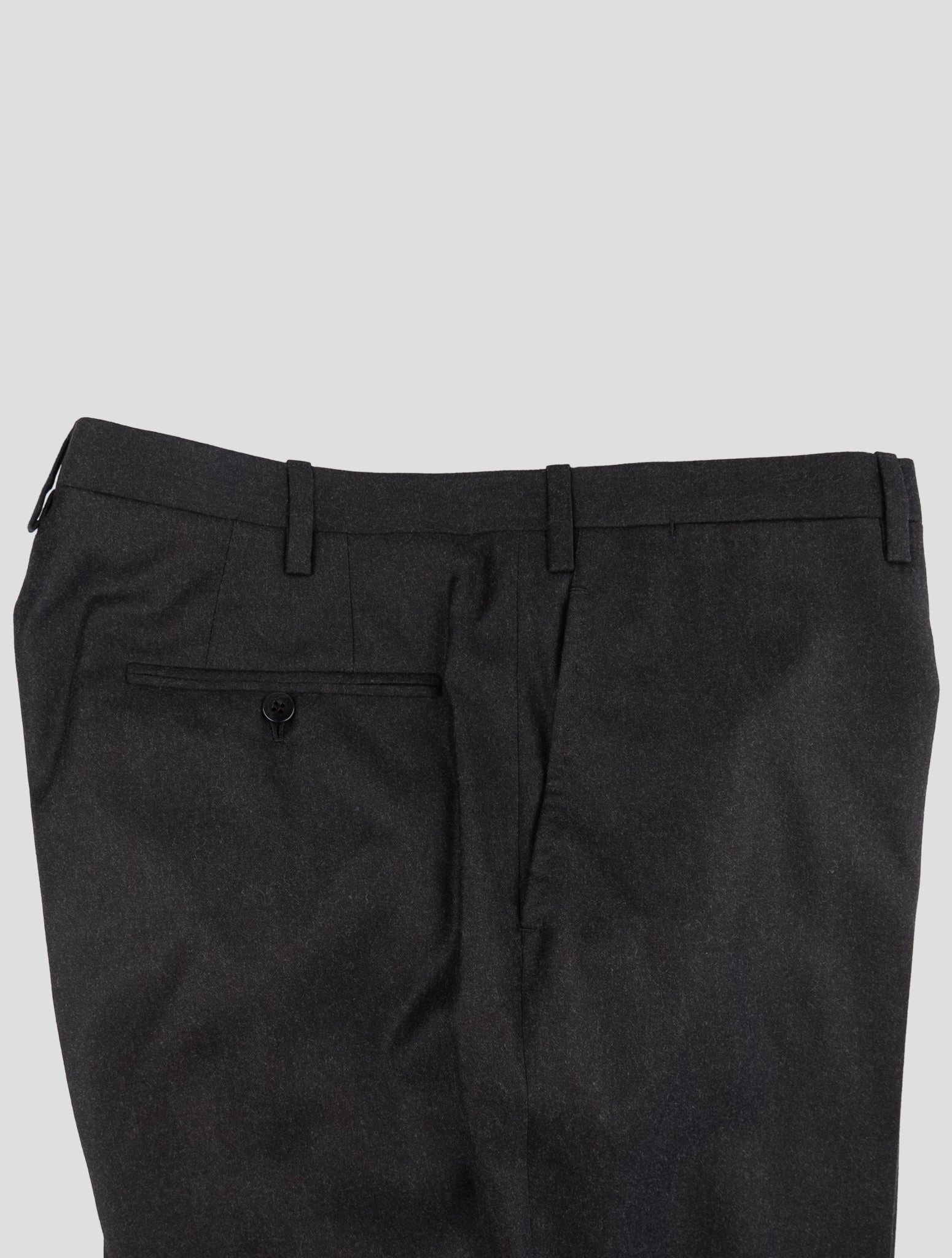 Kiton Gray Wool Dress Pants