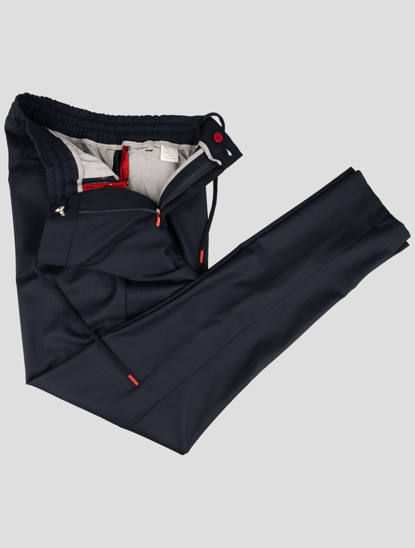 Kiton Blue Wool Pants