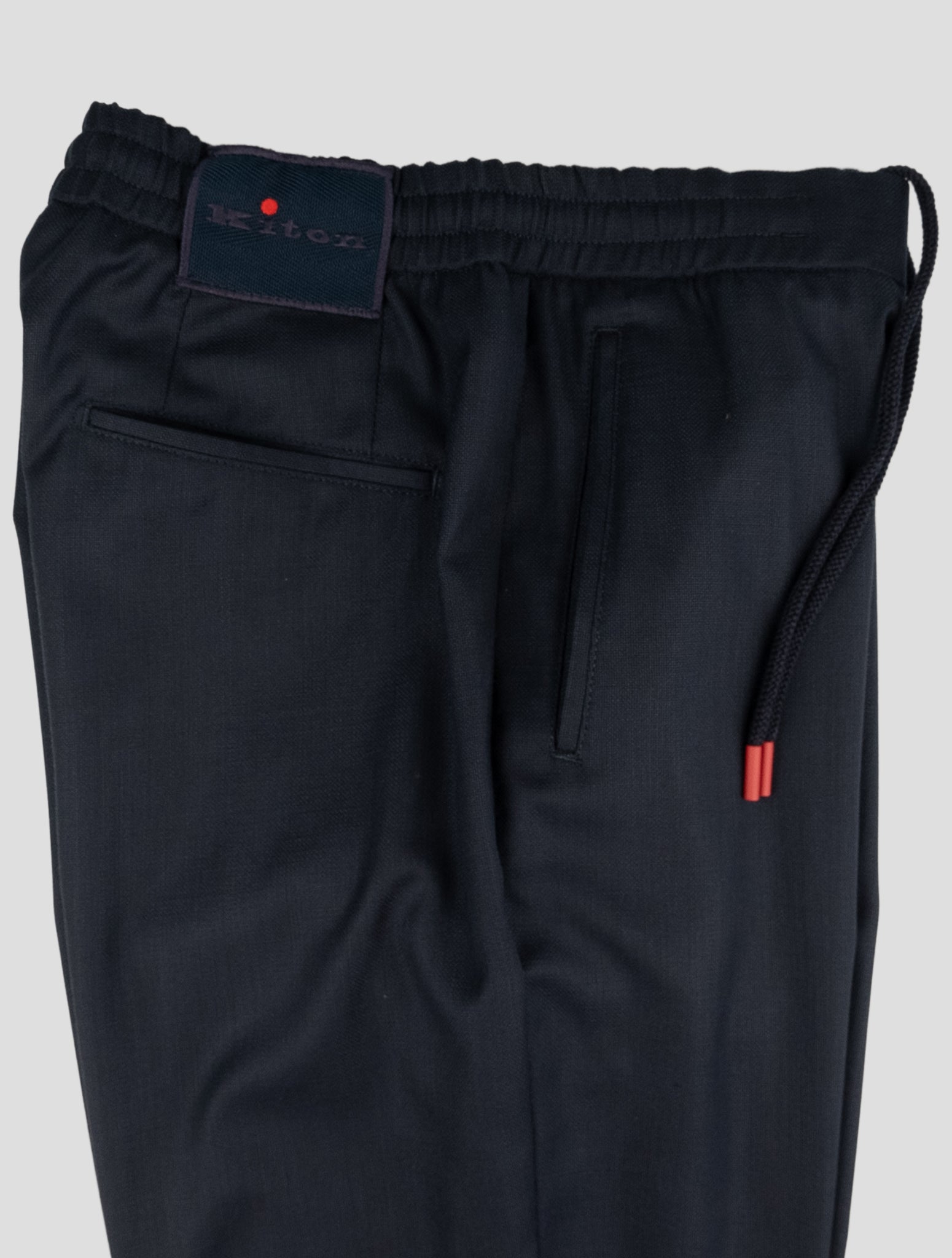 Kiton Blue Wool Pants