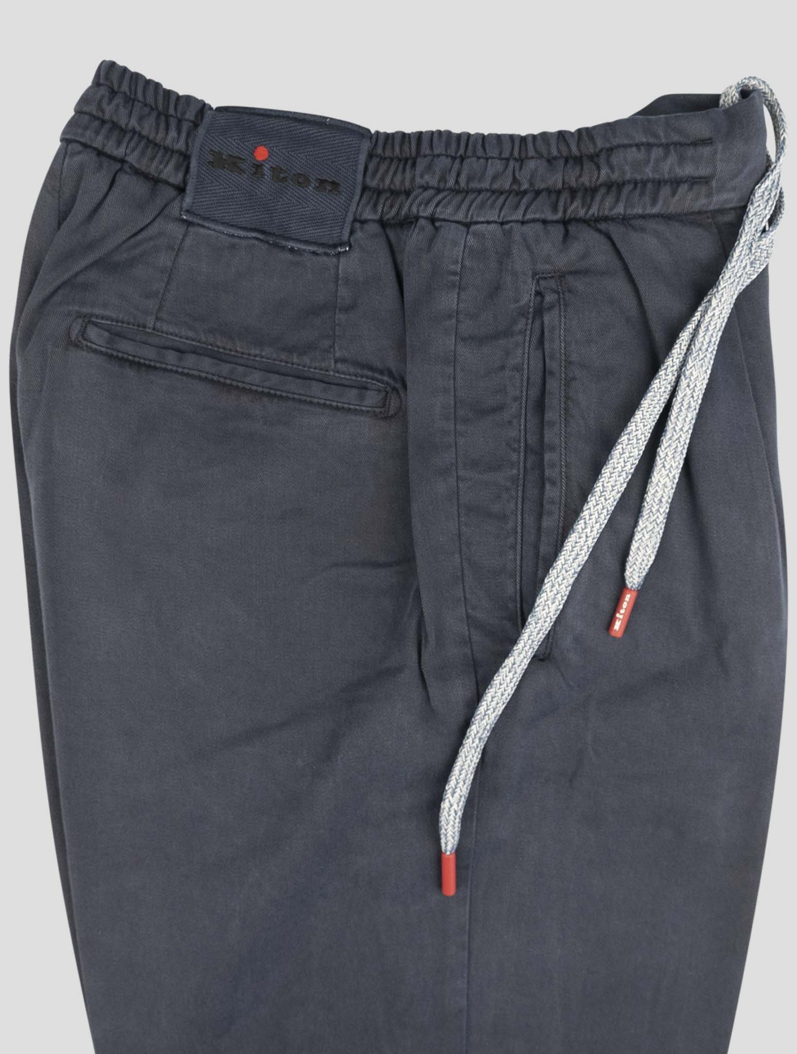 Kiton Blue Lyocell Ea Pants