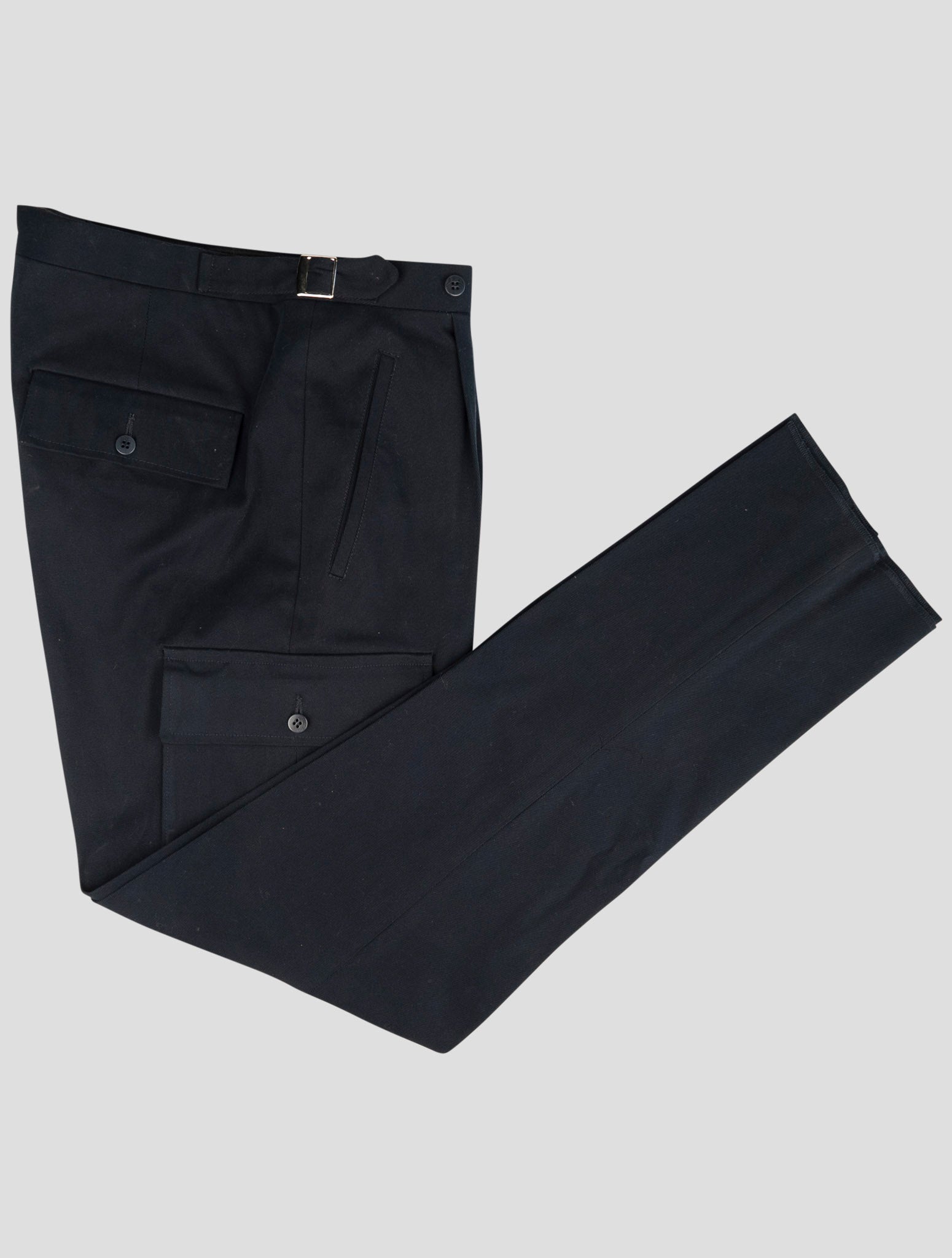 Kiton Blue Cotton Ea Pants