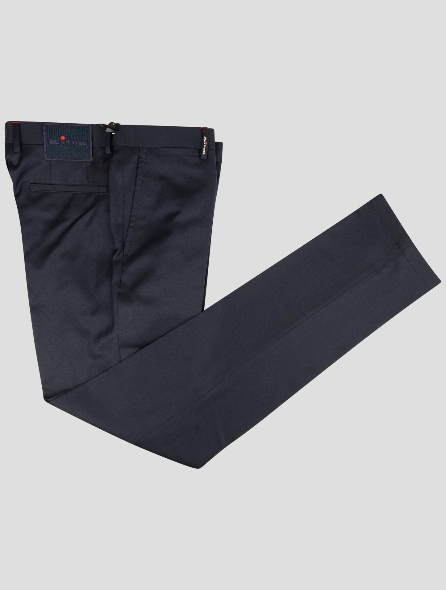 Kiton Blue Wool Pants