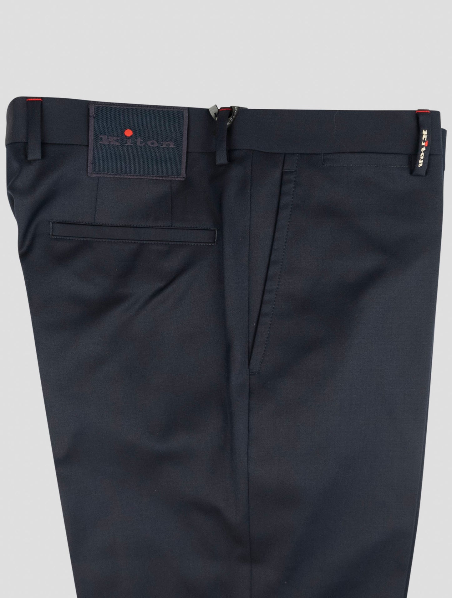 Kiton Blue Wool Pants