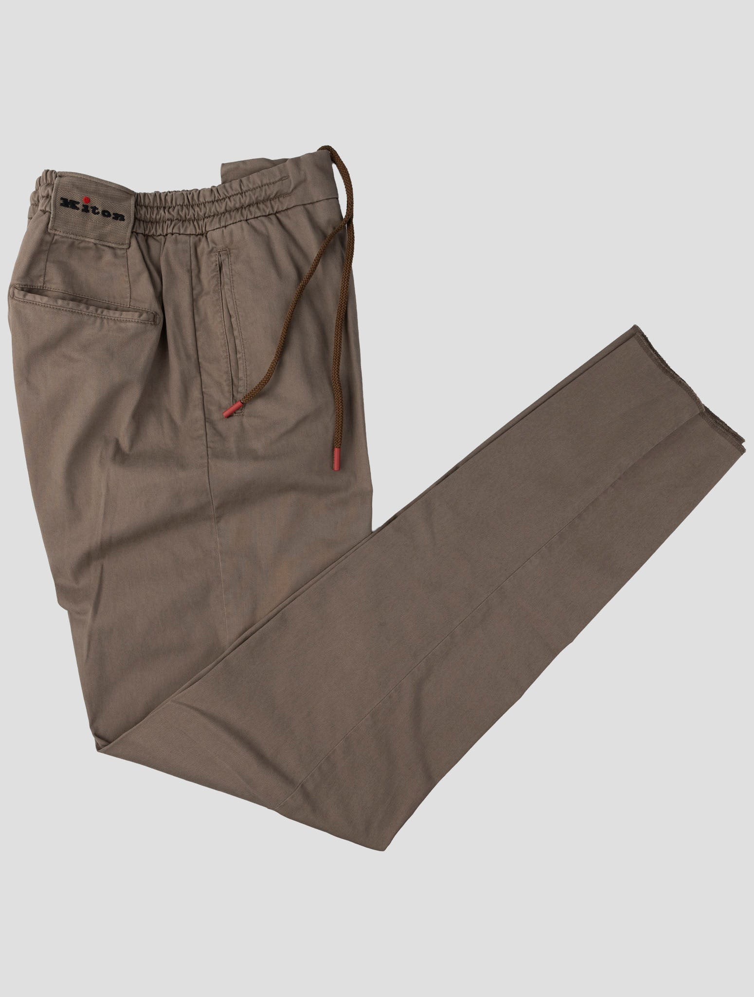 Kiton Beige Cotton Lycra Ea Pants