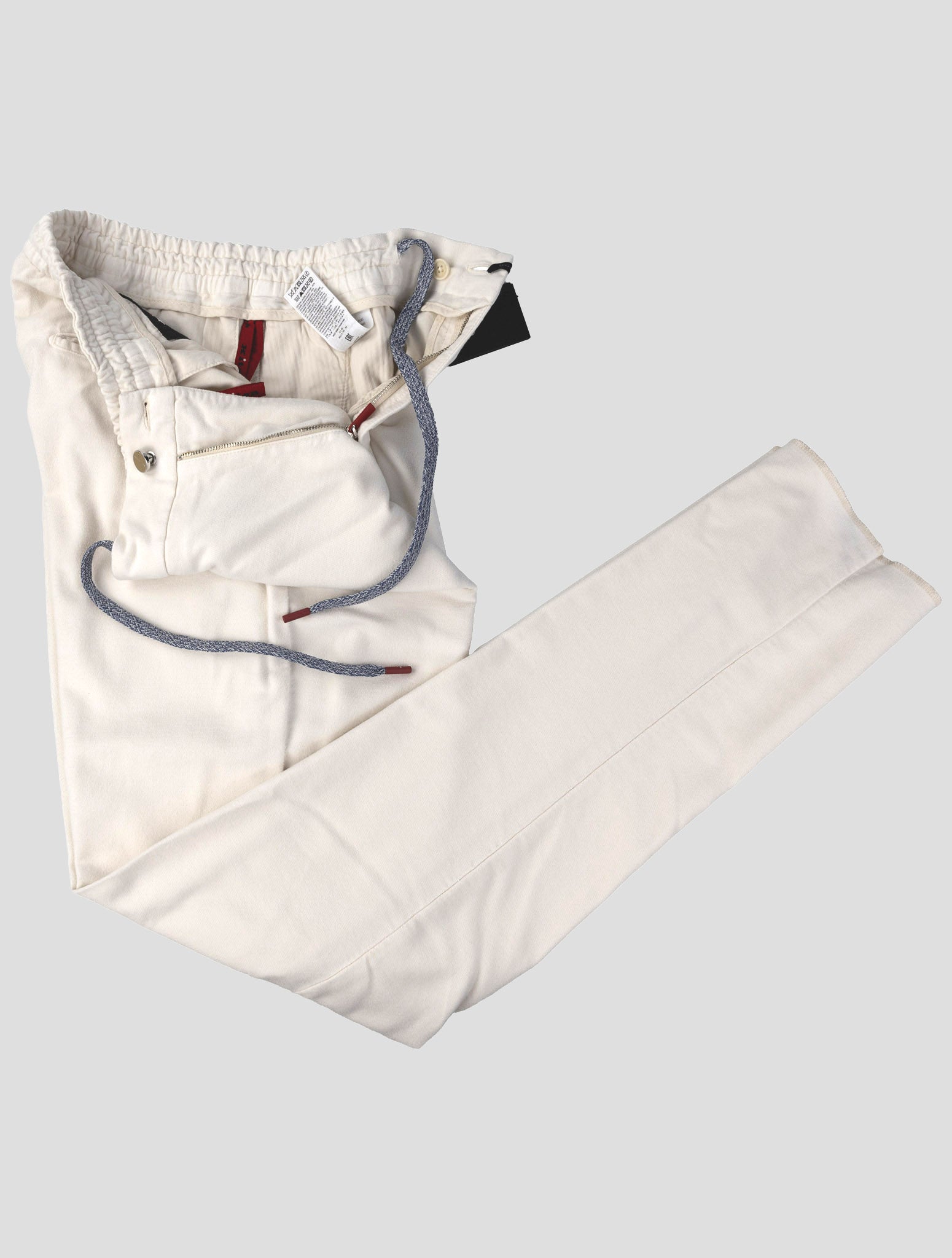 Kiton White Modal Cotton Ea Pants