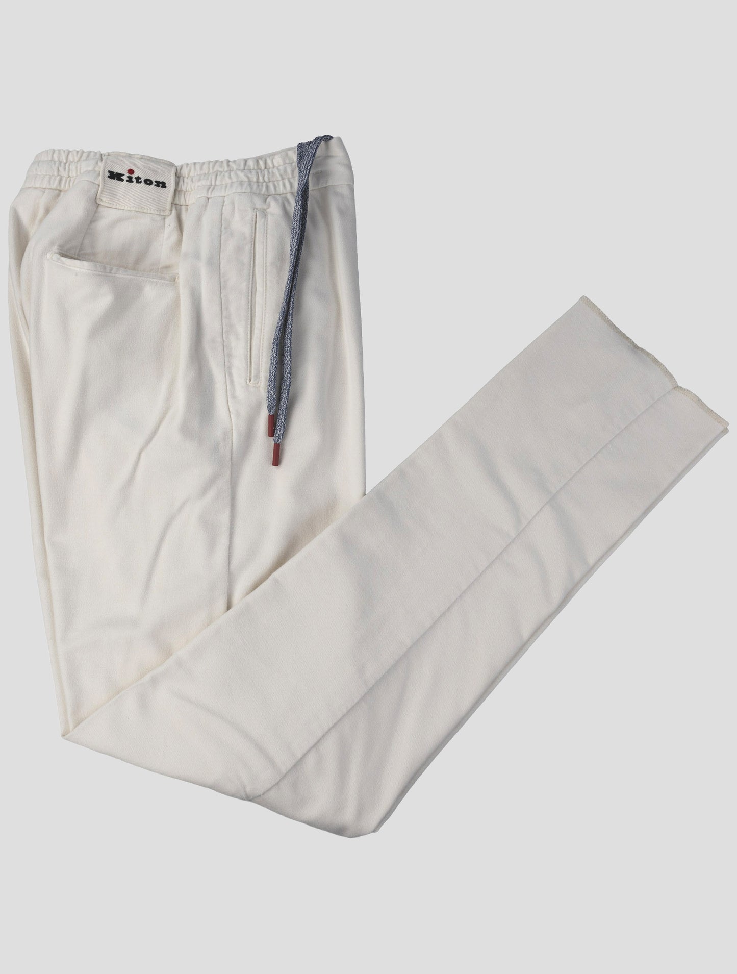 Kiton White Modal Cotton Ea Pants