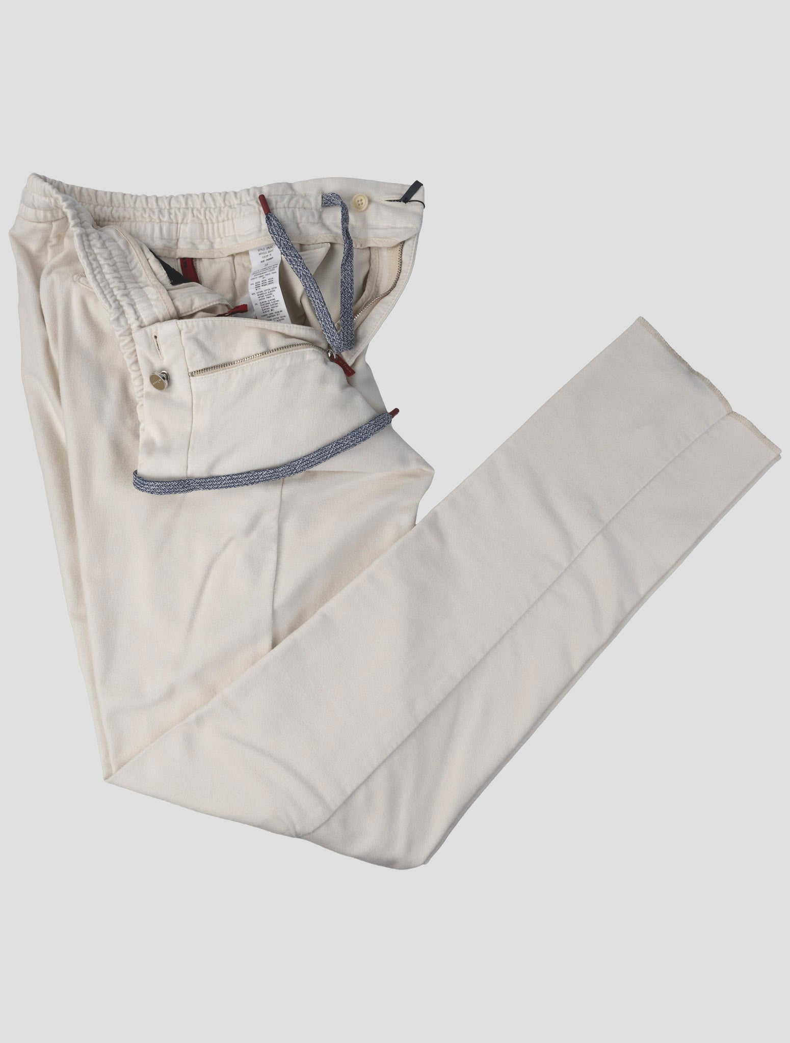 Kiton White Modal Cotton Ea Pants