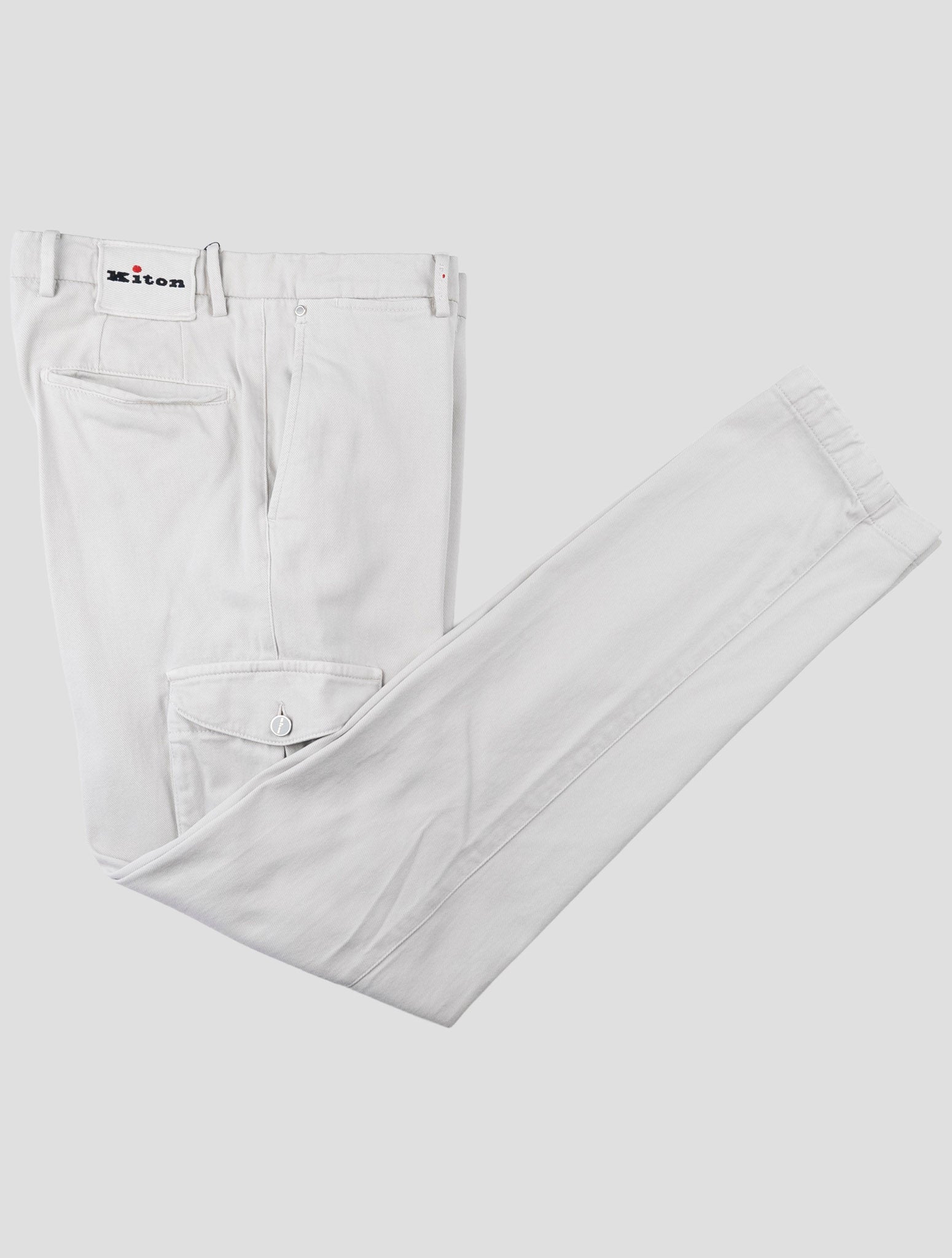 Kiton Beige Cotton Ea Cargo Pants