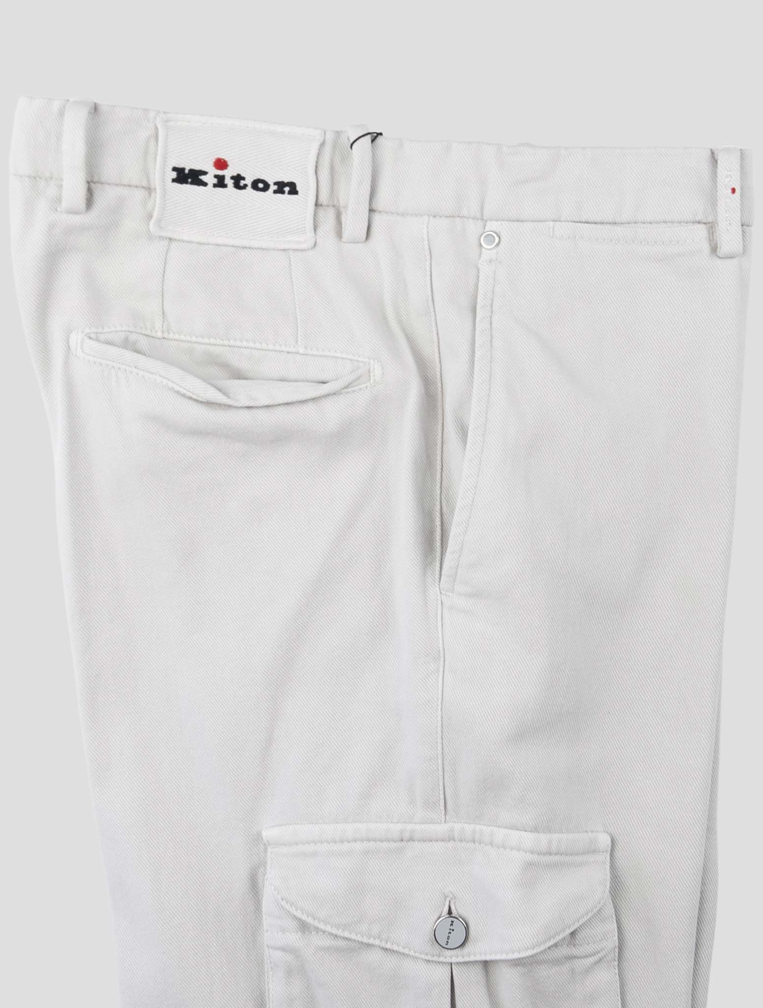Kiton Beige Cotton Ea Cargo Pants