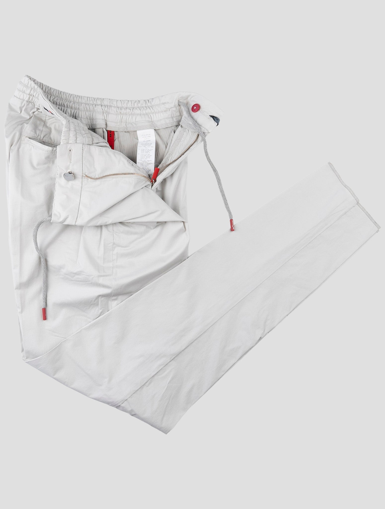 Kiton Gray Cotton Ea Pants