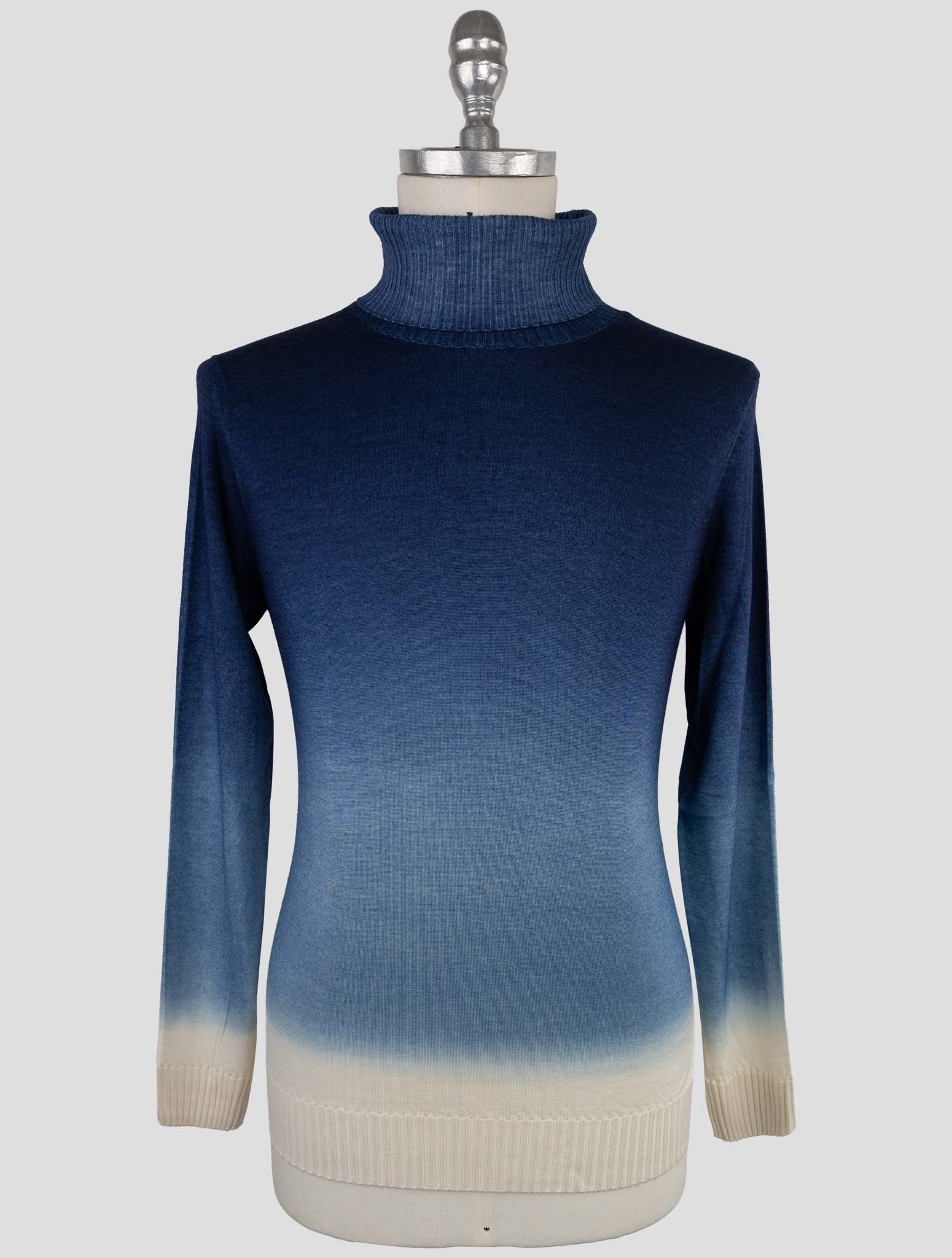 Kiton Multicolor Cashmere Silk Sweater Turtleneck