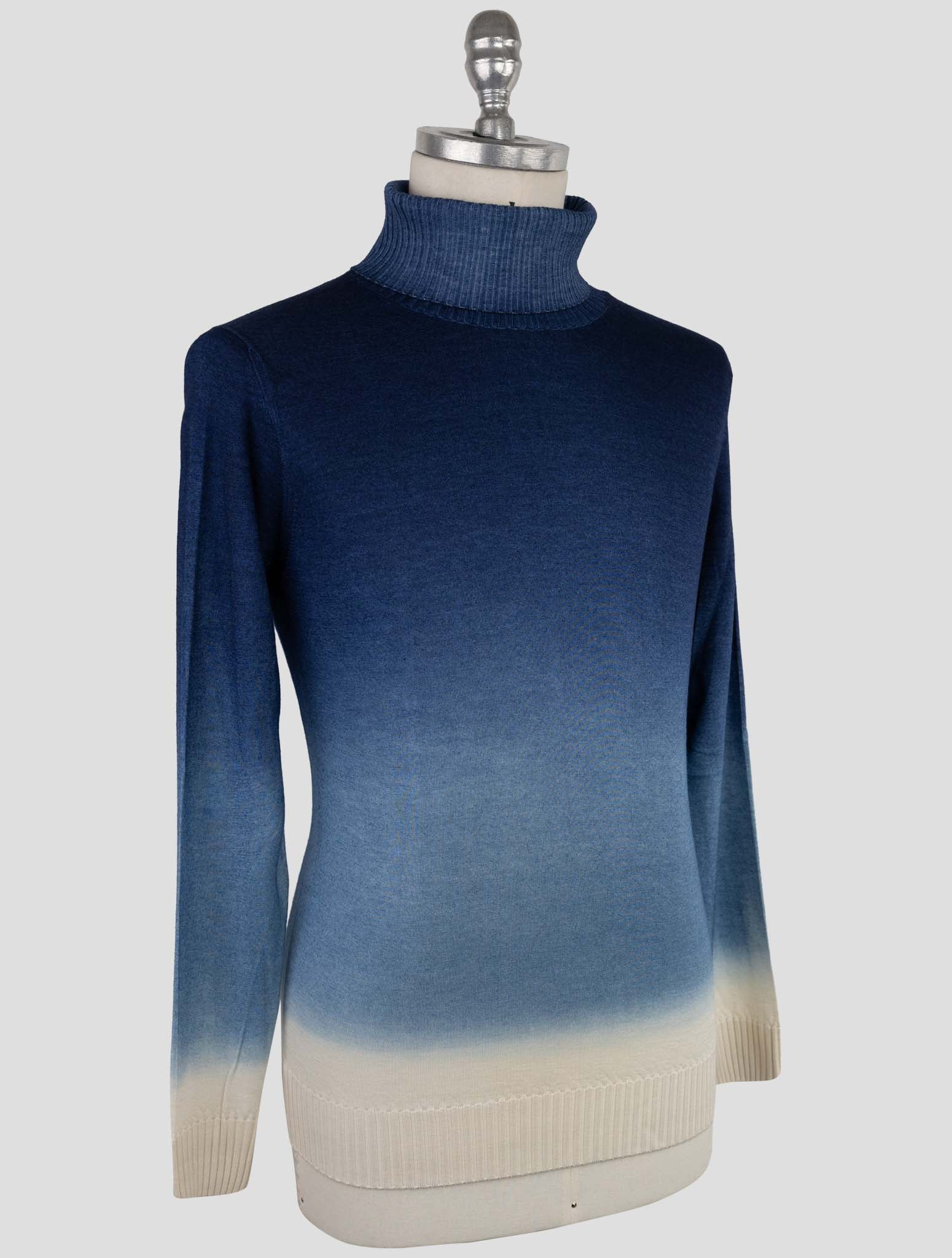 Kiton Multicolor Cashmere Silk Sweater Turtleneck