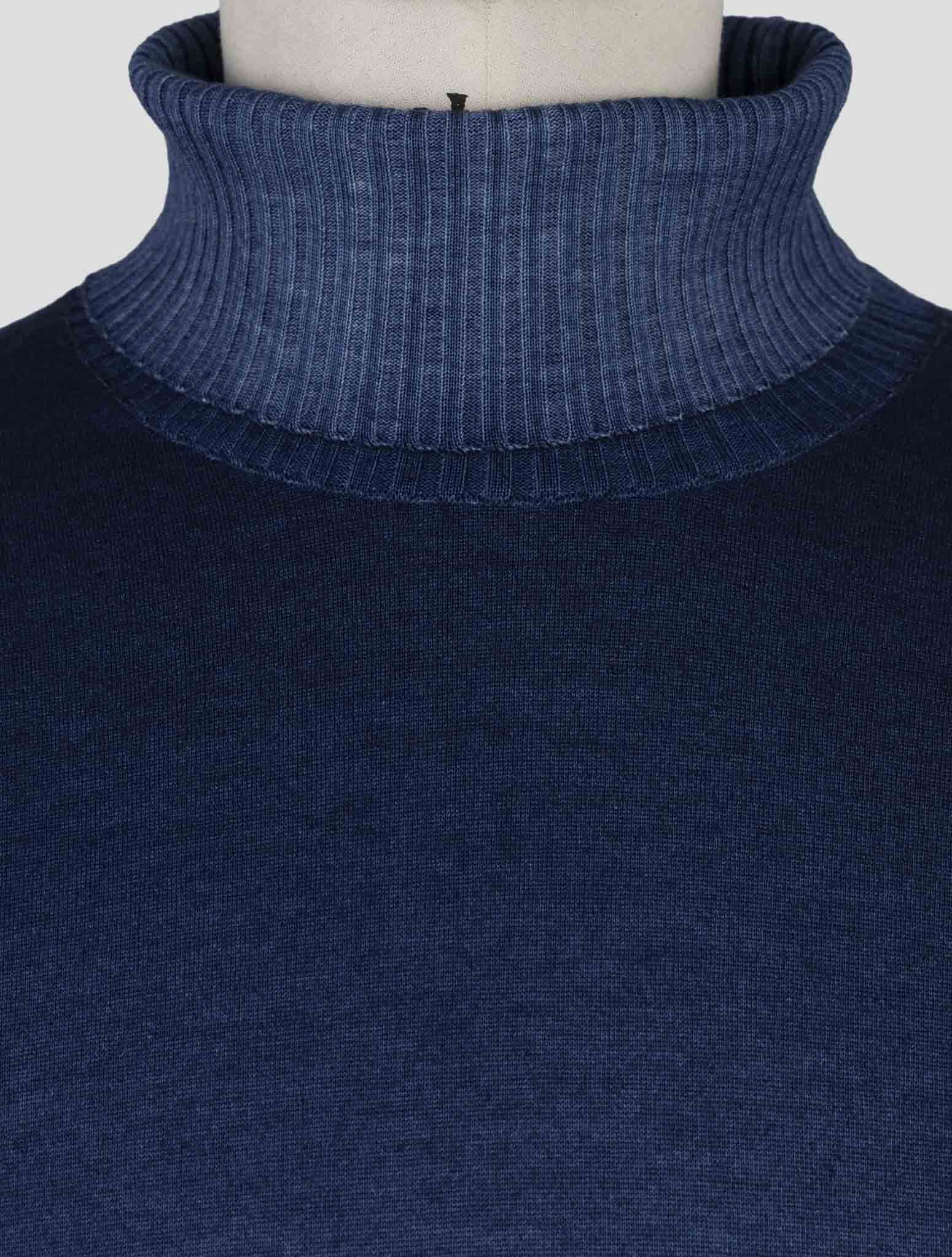 Kiton Multicolor Cashmere Silk Sweater Turtleneck