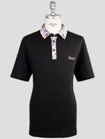Kiton Knt Black Cotton Polo