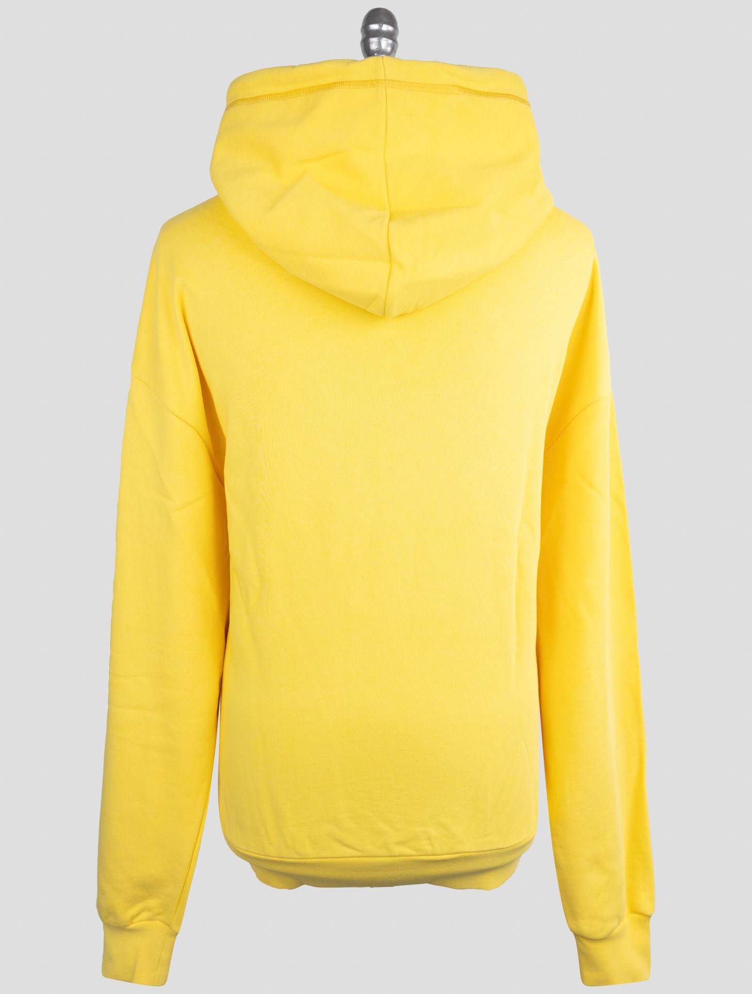Kiton Knt Yellow Cotton Sweater Hoodie