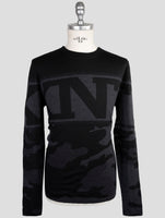 Kiton Knt Black Gray Wool Cashmere Sweater Cardigan